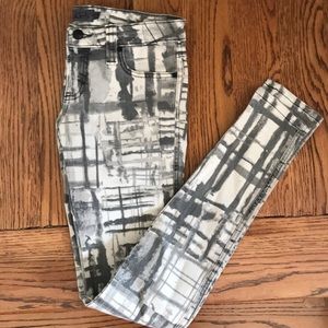 Frankie B grey patterned jeans